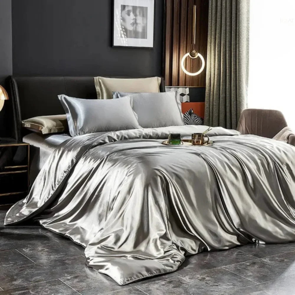 Set complet de lenjerie de pat din mătase Mulberry Silk